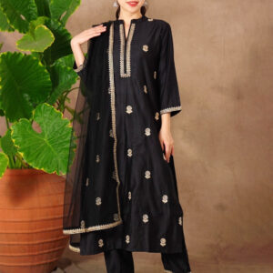 Black Kurti + Shalwar + Dupata